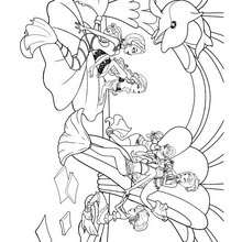 La reine Calissa de Oceana - Coloriage - Coloriage BARBIE - Coloriage BARBIE ET LE SECRET DES SIRÈNES - Coloriage de CALISSA
