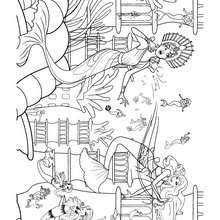 Eris en action - Coloriage - Coloriage BARBIE - Coloriage BARBIE ET LE SECRET DES SIRÈNES - Coloriage de ERIS