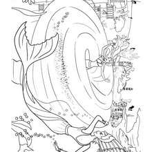 Eris la méchante sirène - Coloriage - Coloriage BARBIE - Coloriage BARBIE ET LE SECRET DES SIRÈNES - Coloriage de ERIS