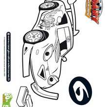 Coloriage de DRIFTER la voiture de tuning