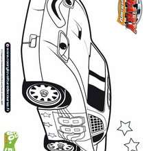 Coloriage de TinTop voiture de NASCAR