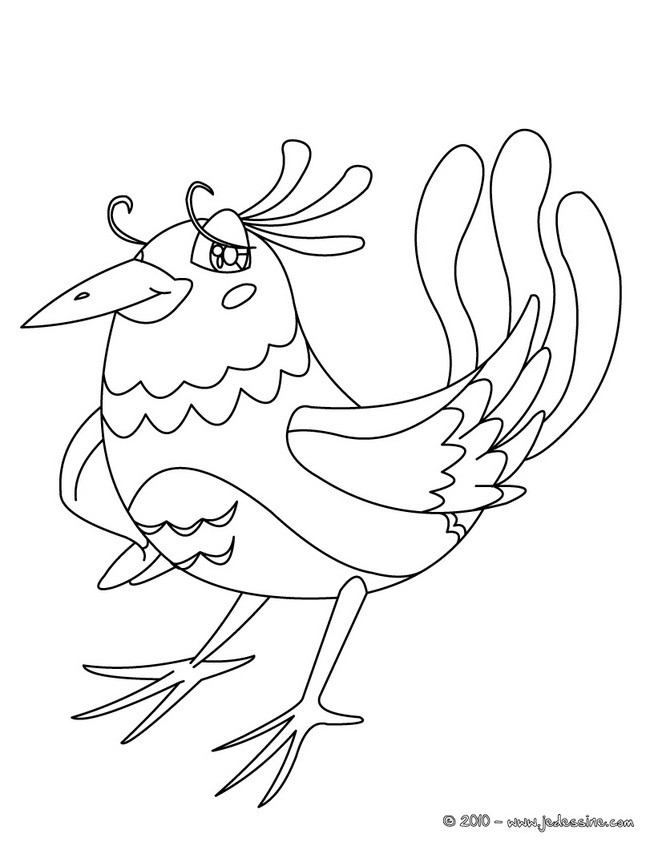 Monsieur OISEAU à colorier