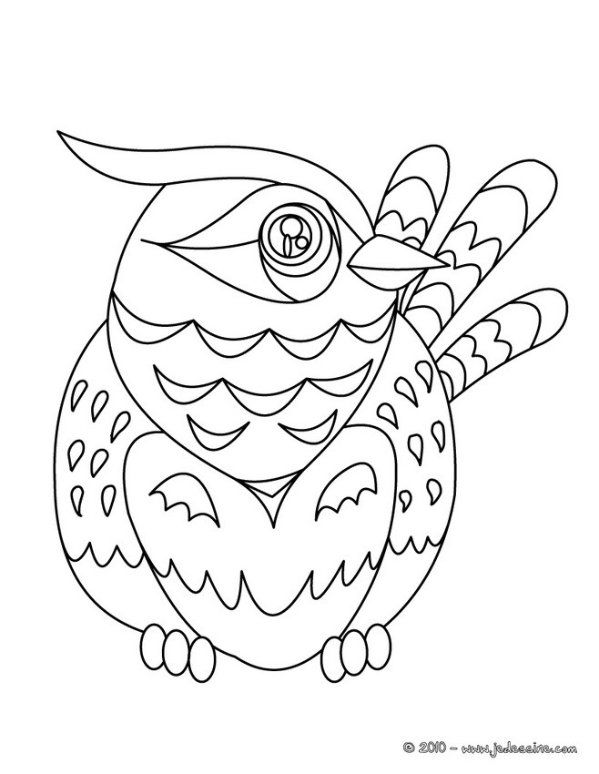 OISEAU imaginaire à colorier
