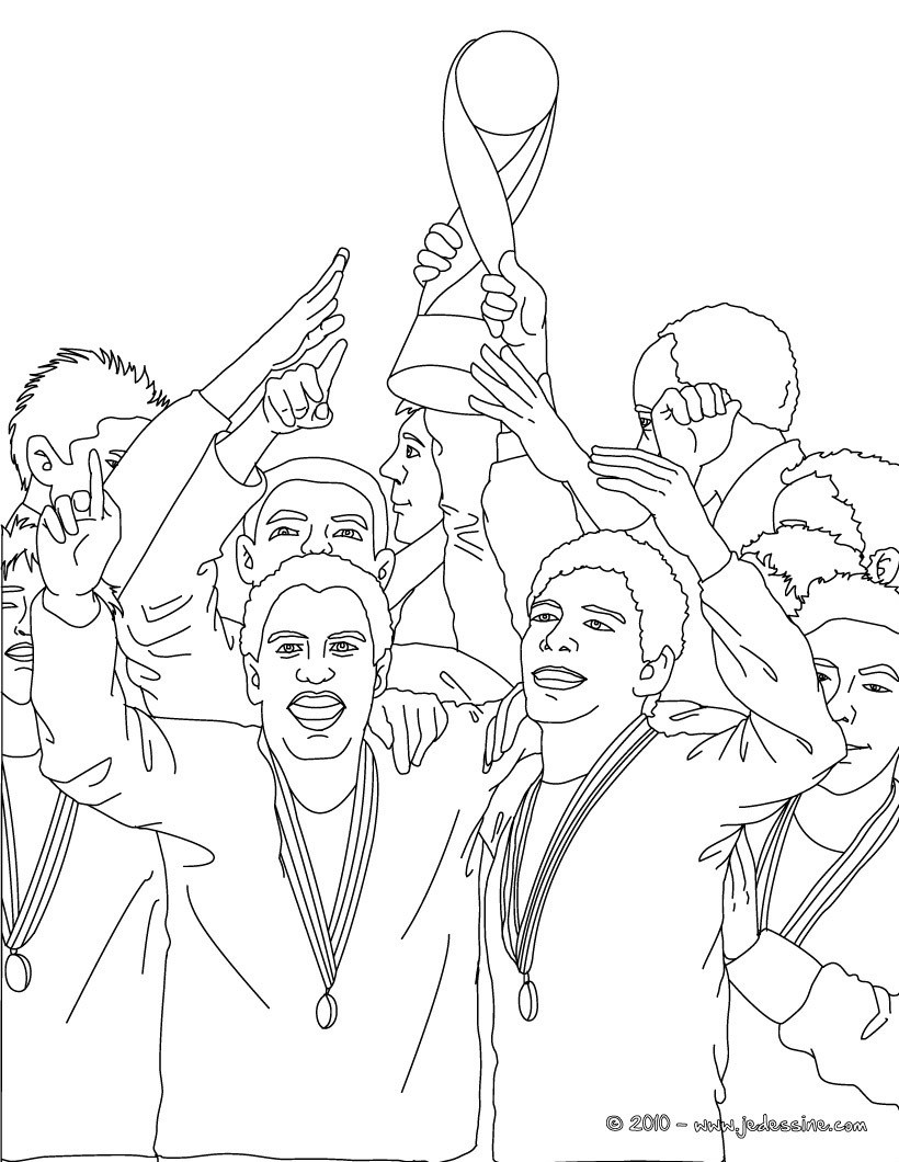Coloriages coloriage des vainqueurs de la coupe du monde de foot Coloriage des VAINQUEURS de la COUPE du monde de foot