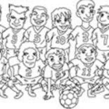 Coloriage EQUIPE FOOT USA