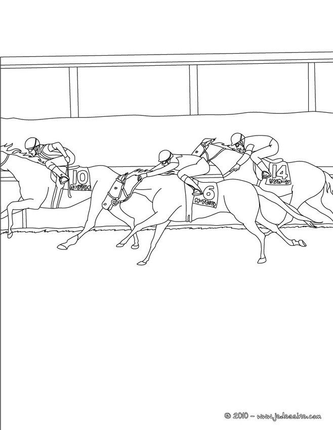 race horses coloring pages - photo #18