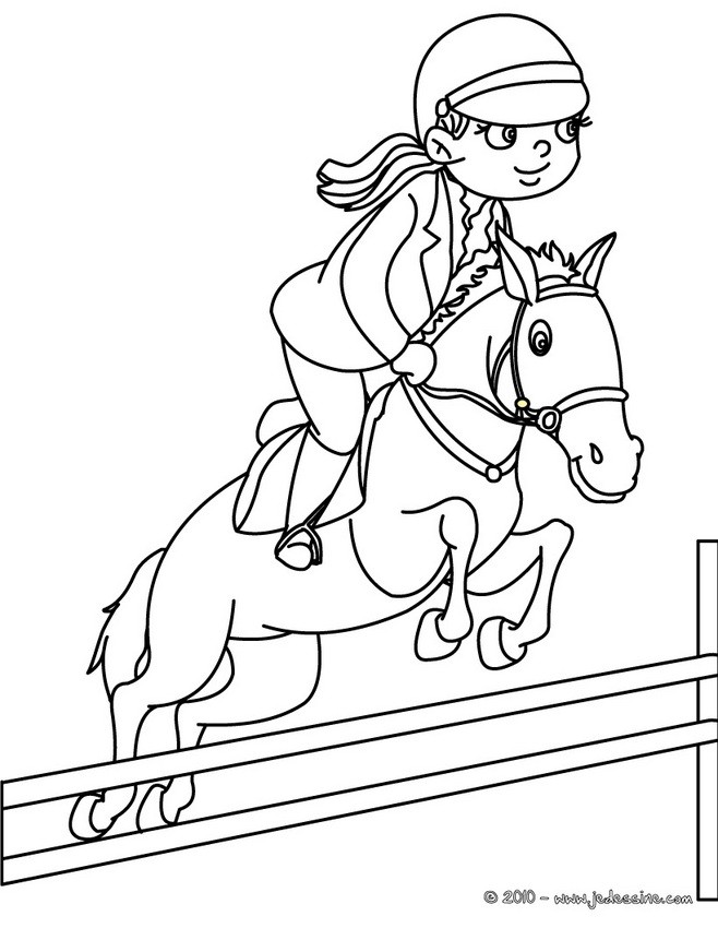Coloriage d'un SECOND GALOP