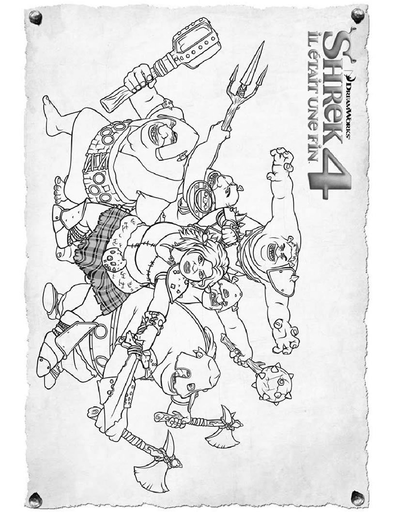 SHREK 4 à colorier