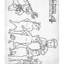 Coloriage SHREK 4 à imprimer - Coloriage - Coloriage PERSONNAGE FILM - Coloriage SHREK 4 IL ETAIT UNE FIN