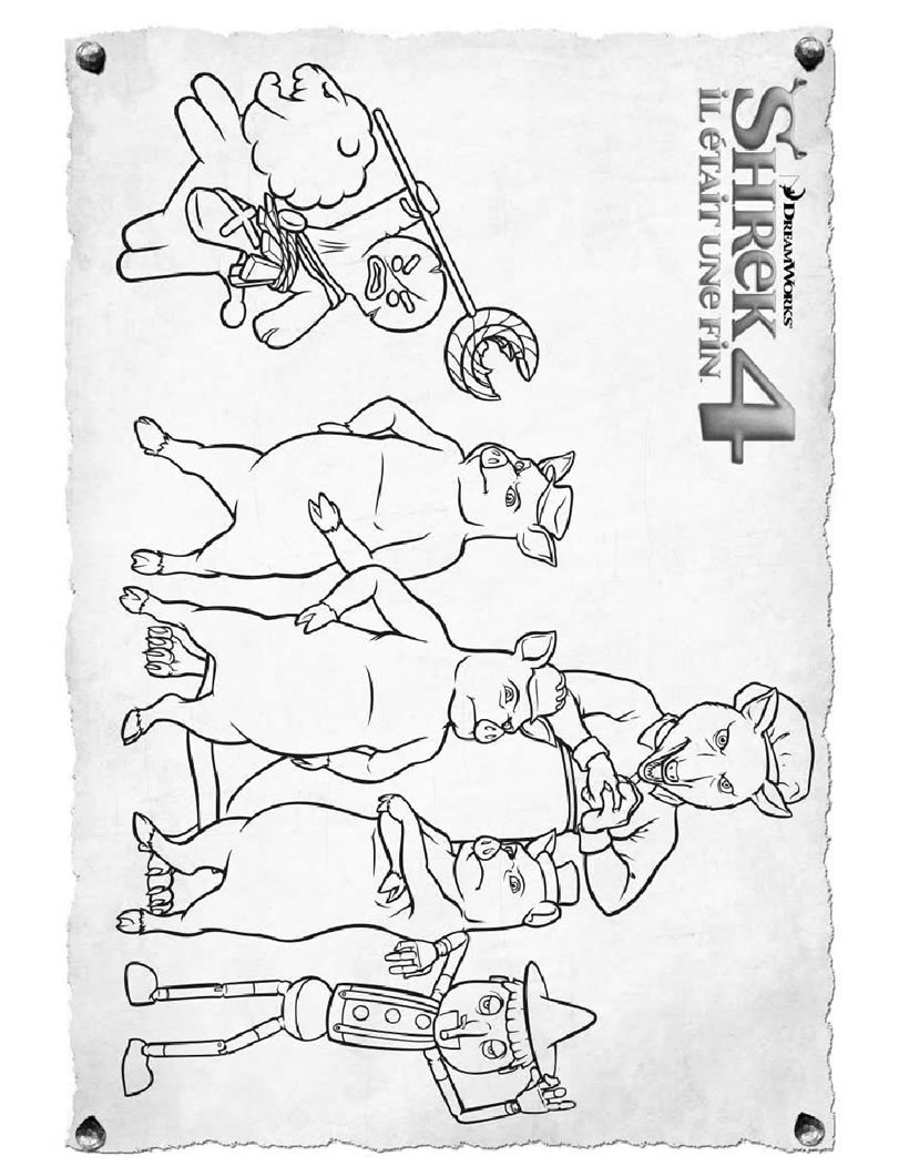 Coloriage SHREK 4 à imprimer