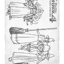 Coloriage SHREK 4 en ligne - Coloriage - Coloriage PERSONNAGE FILM - Coloriage SHREK 4 IL ETAIT UNE FIN