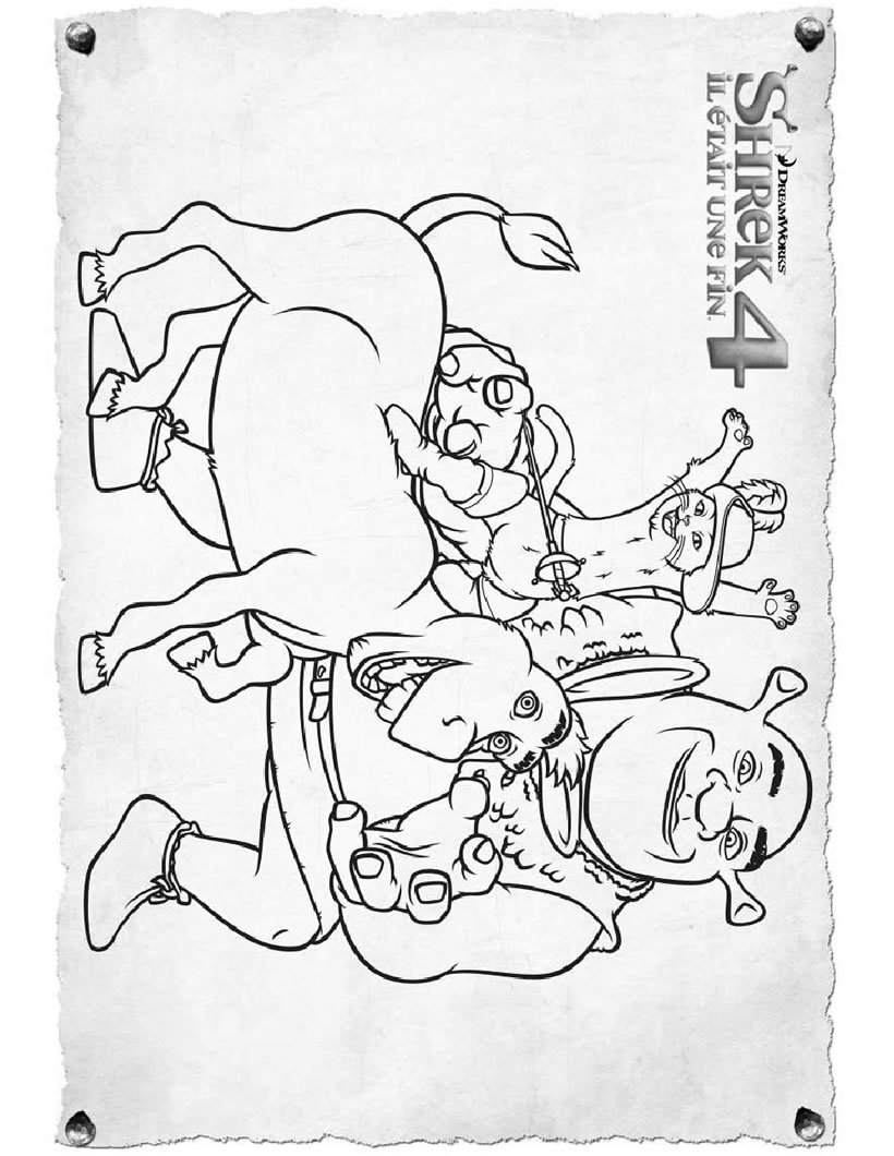 Coloriage SHREK 4