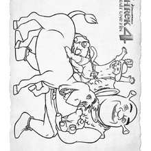 Coloriage SHREK 4 - Coloriage - Coloriage FILMS POUR ENFANTS - Coloriage SHREK 4 IL ETAIT UNE FIN