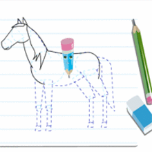 Dessiner un cheval