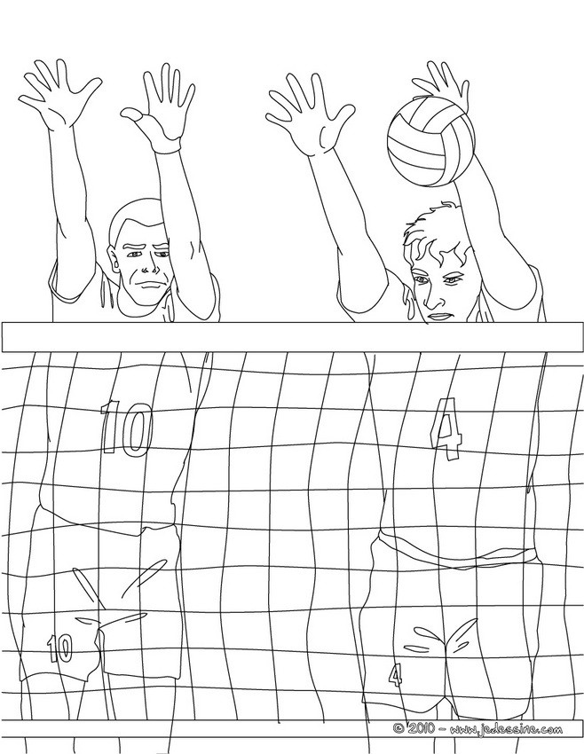 Coloriage de VOLLEYBALL