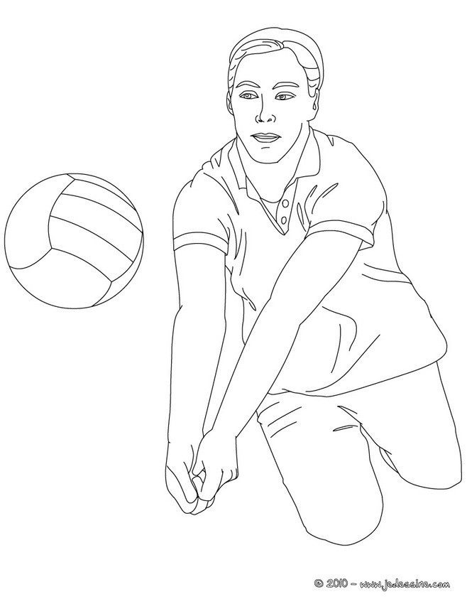 Coloriage  VOLLEYBALL gratuit