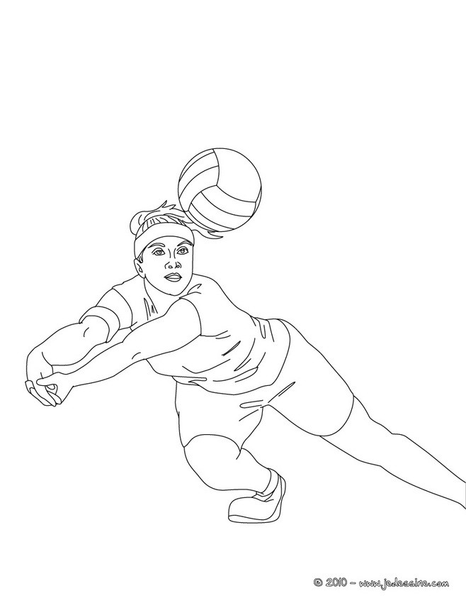 Coloriage VOLLEYBALL à imprimer