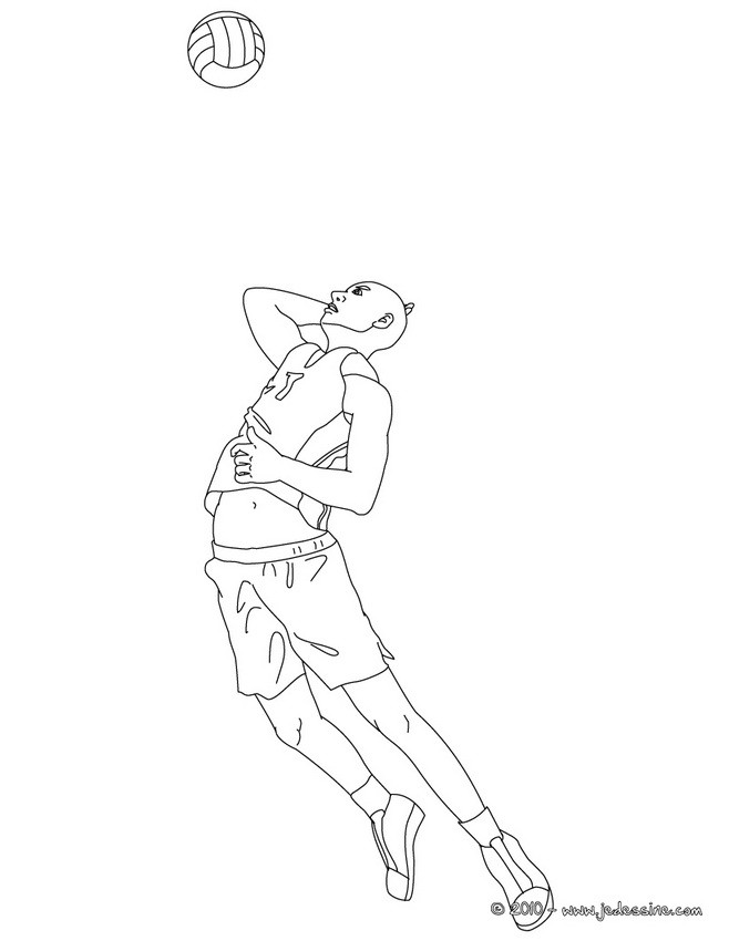 Coloriage en ligne VOLLEYBALL