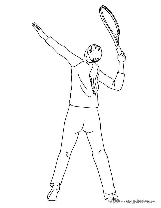 Coloriage TENNIS gratuit