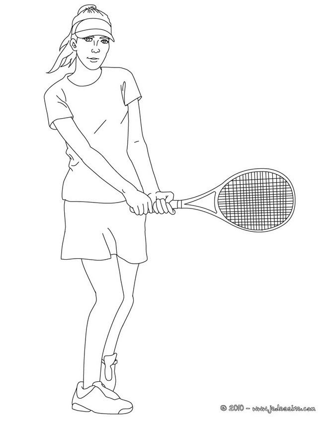 Coloriage TENNIS en ligne