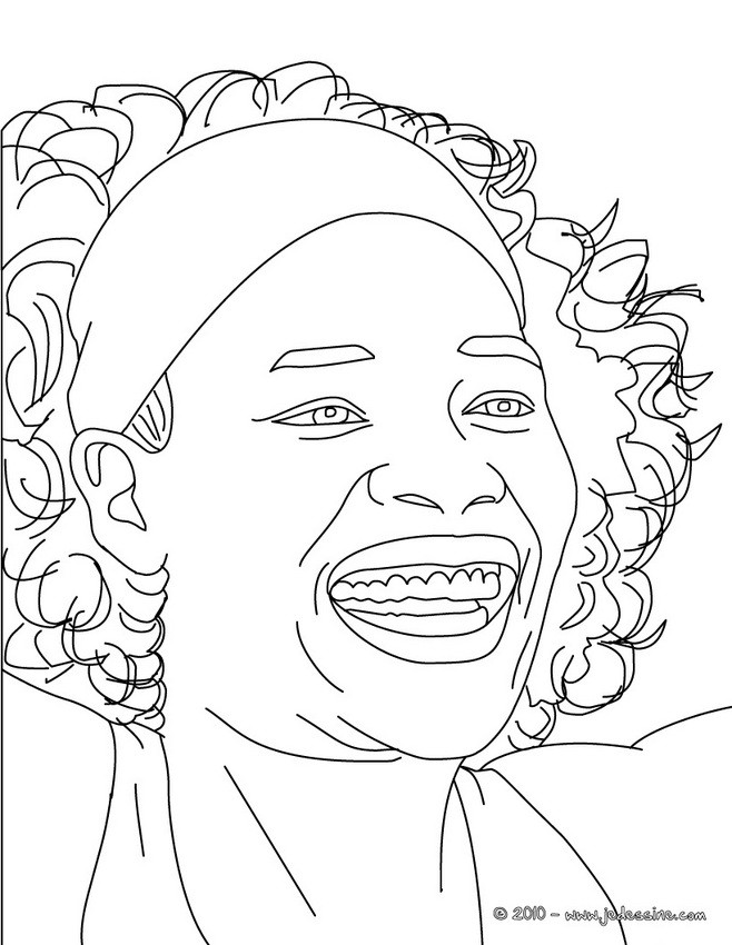 VENUS WILLIAMS à colorier