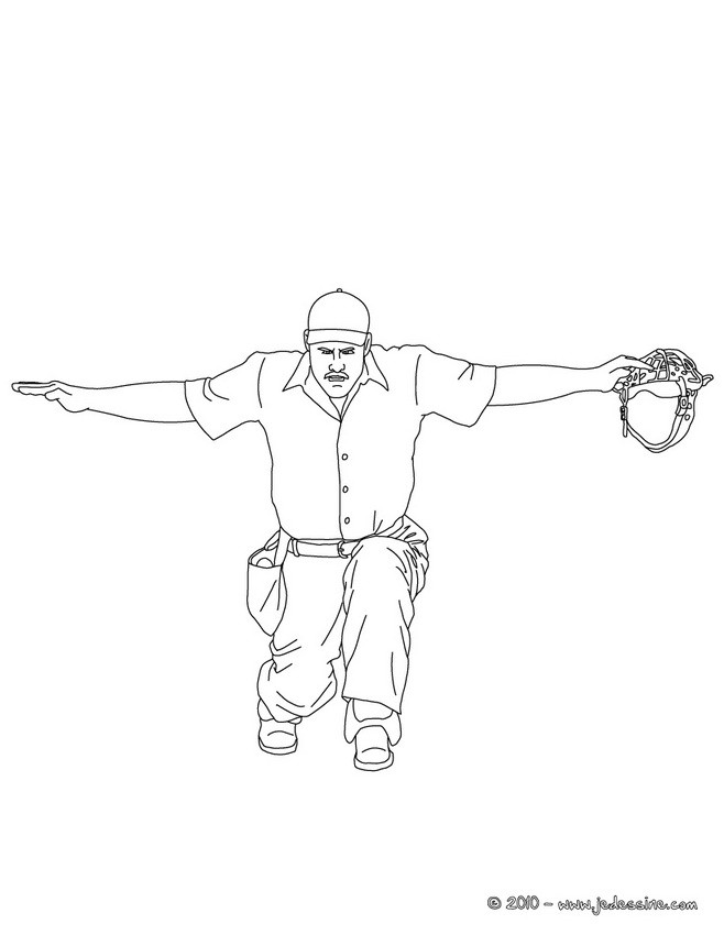 Coloriage BASEBALL gratuit