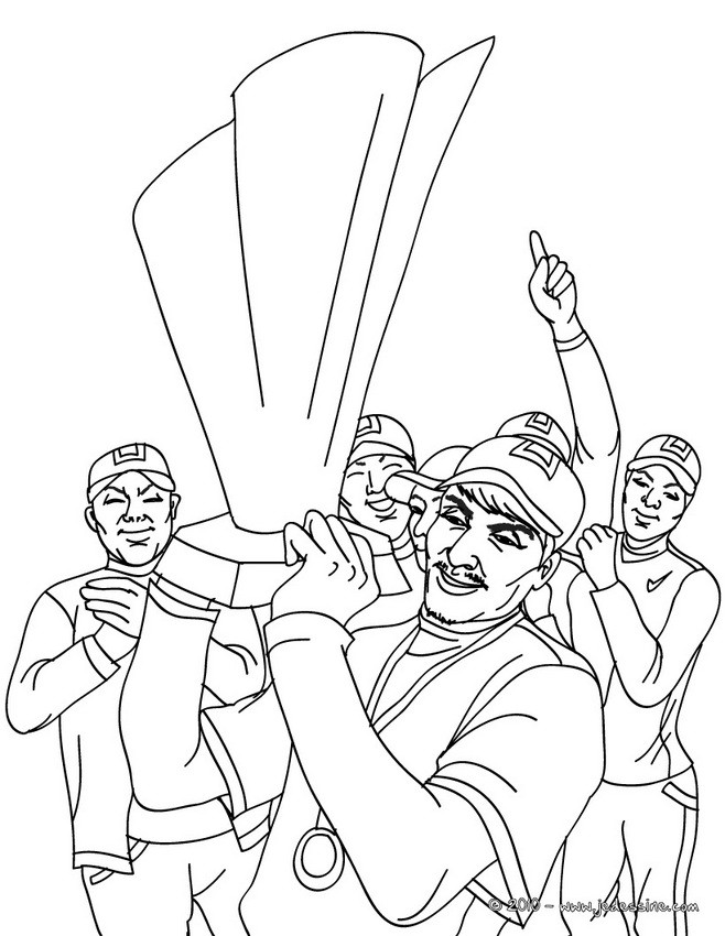 BASEBALL TEAM à colorier