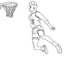 Coloriage d'un SHOUT gratuit - Coloriage - Coloriage SPORT - Coloriage BASKETBALL - Coloriage BASKET