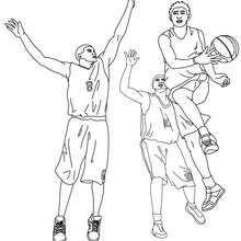 Coloriage d'un AILIER - Coloriage - Coloriage SPORT - Coloriage BASKETBALL - Coloriage BASKET
