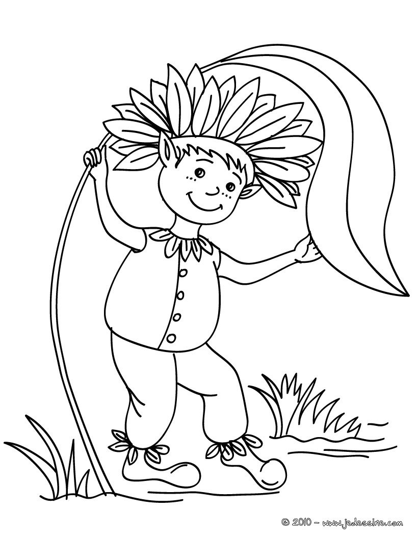 ELFE à colorier gratuitement