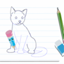Dessiner un chat - Dessin - Apprendre à dessiner - Cours animés de dessin