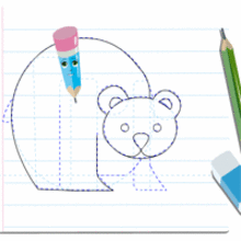 Dessiner un ours - Dessin - Apprendre à dessiner - Cours animés de dessin