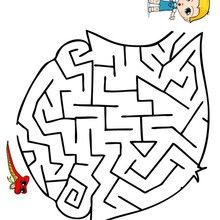 Le labyrinthe de Téo - Jeux - Jeux de Labyrinthes - Les labyrinthes EXCLUSIFS de Jedessine