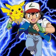 Puzzle Pikachu et Sacha