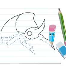 Dessiner un scarabée - Dessin - Apprendre à dessiner - Cours animés de dessin