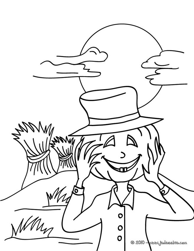 Coloriage gratuit JACK O'LANTERN