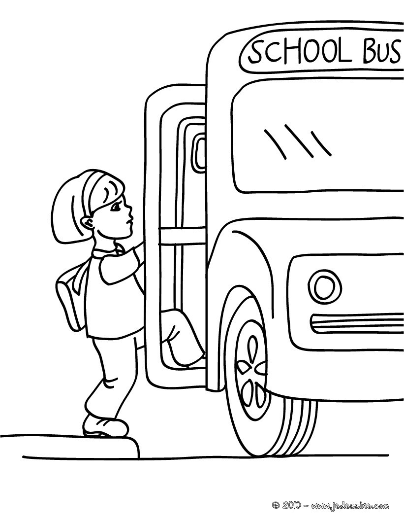Coloriage BUS SCOLAIRE