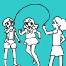coloriage cour de recreation