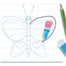 Dessiner un papillon - Dessin - Apprendre à dessiner - Cours animés de dessin