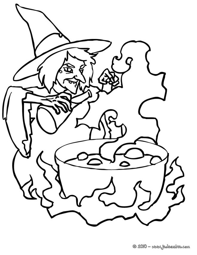 POTION MALEFIQUE à colorier