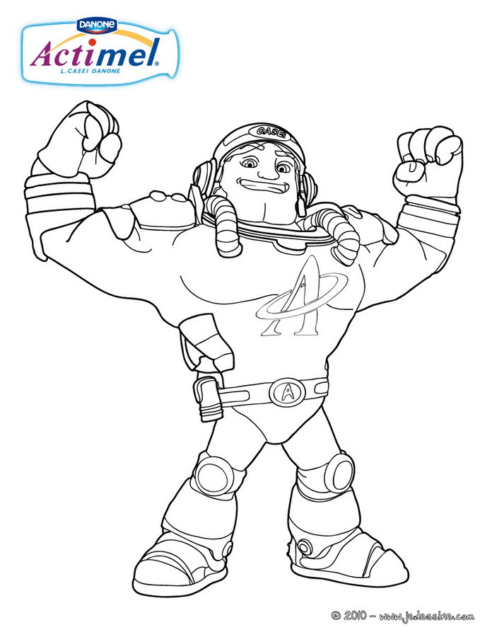 Coloriage Casei Team Actimel