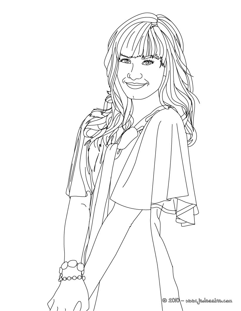 Coloriage DEMI LOVATO