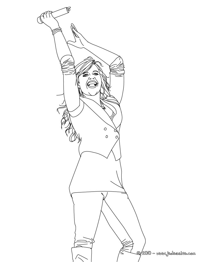 DEMI LOVATO à colorier en ligne