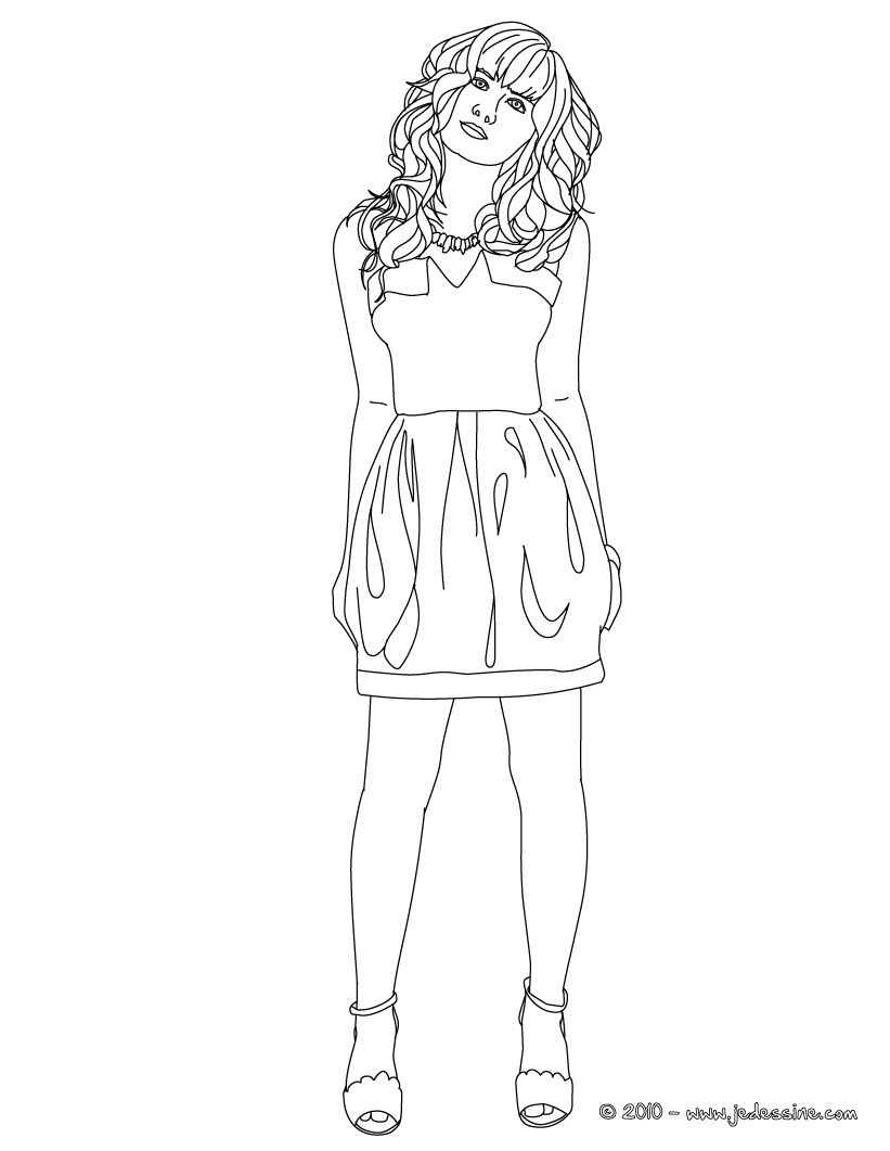 DEMI LOVATO coloriage gratuit