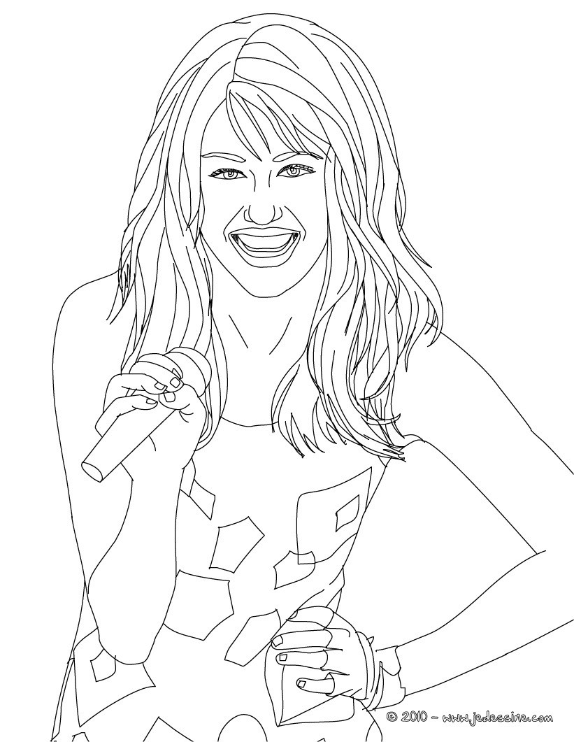 Coloriage en ligne MYLEY CYRUS