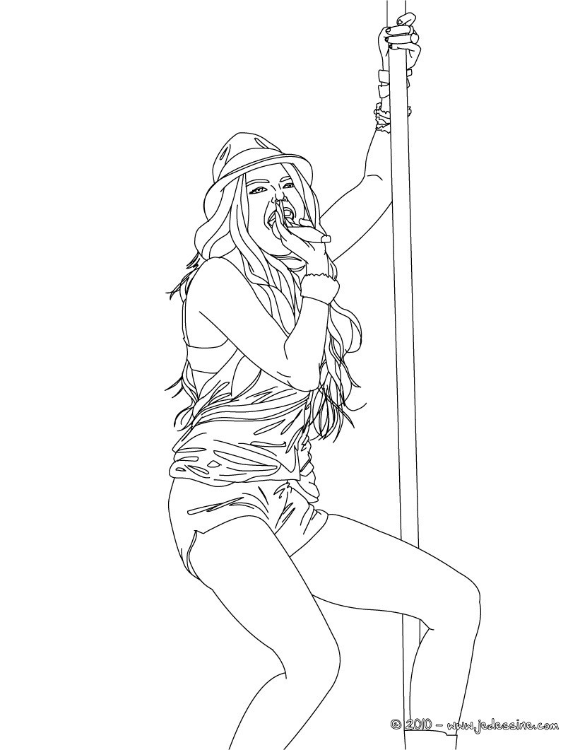 MYLEY CYRUS à colorier en ligne