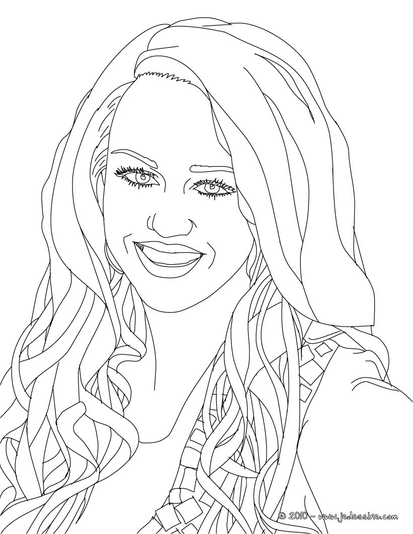 Image de MYLEY CYRUS à colorier