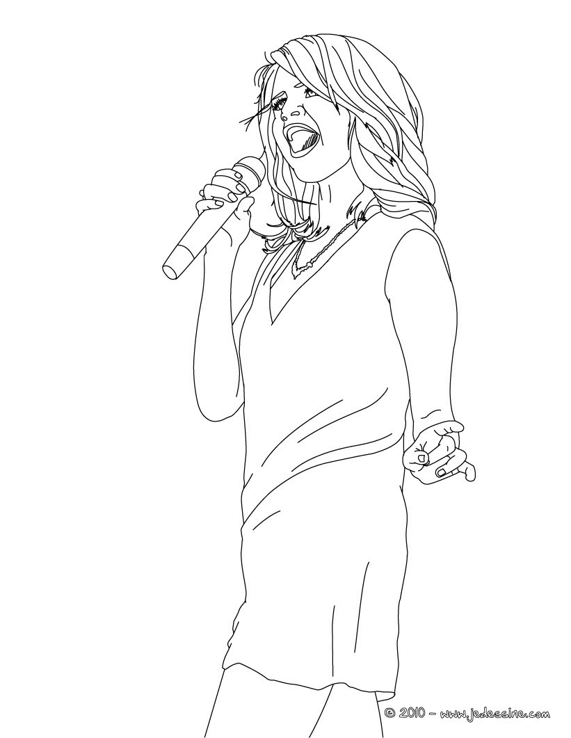 Coloriage SELENA GOMEZ