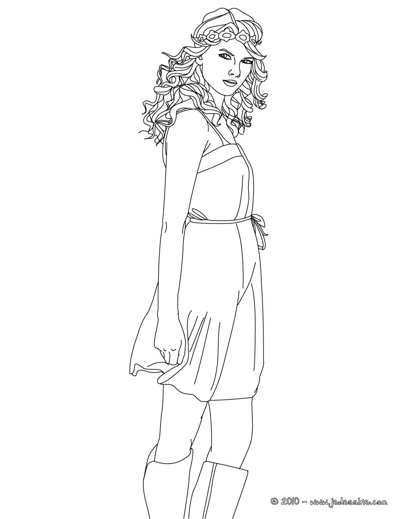 Coloriages TAYLOR SWIFT
