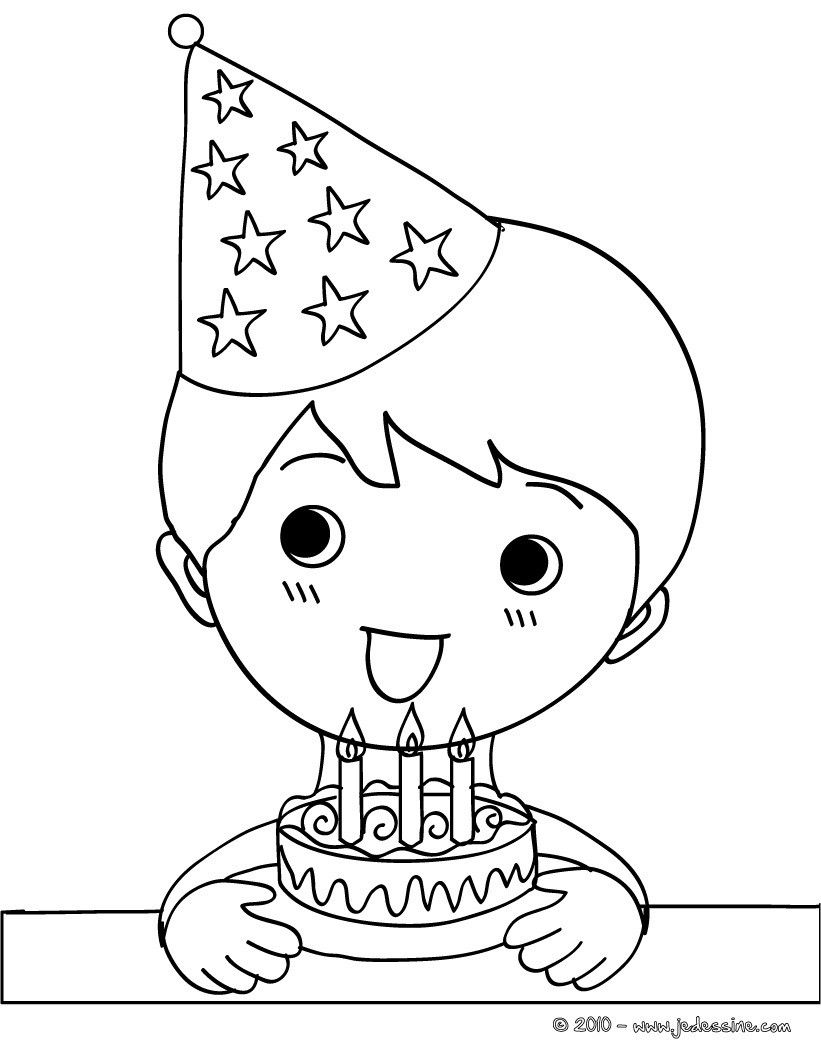 Coloriage Fete D Anniversaire